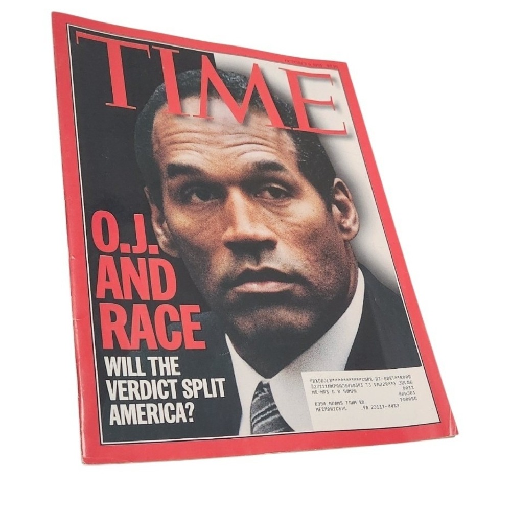 TIME Magazine October 9 1995 OJ Simpson and Race Will Verdict Split America‎